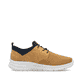 Gelbe Rieker Herren Slipper B7371-68 mit einem Gummizug sowie Komfortweite G 1/2. Schuh Innenseite.