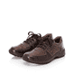 Chaussures à lacets Rieker marron hommes 03329-25 avec fermeture éclair. Chaussures inclinées sur le côté.