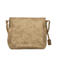 Rieker Damen Handtasche H1362-62 in Sandbeige aus Kunstleder mit Reißverschluss. Handtasche Rückseite.