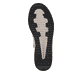Schwarze Rieker Damen Sneaker High W0171-00 aus Glattleder mit Reißverschluss. Schuh Laufsohle.