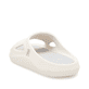 Beige Rieker Herren Pantoletten U3450-60 mit flexibler und ultraleichter Sohle. Schuh von hinten.
