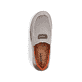 Beige Rieker Herren Slipper 08651-62 mit einem Gummizug sowie der Extraweite H. Schuh von oben.