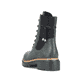 
Vanillebeige Rieker Damen Biker Boots 72634-60 mit Schnürung und Reißverschluss. Schuh seitlich schräg