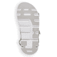 Weiße waschbare Rieker Damen Trekkingsandalen V8401-91 mit flexibler Sohle. Schuh Außenseite gespiegelt.