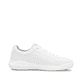 Weiße Rieker Herren Sneaker Low U1100-80 mit Schnürung sowie flexibler Sohle. Schuh Innenseite.