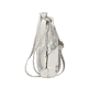 Rieker Damen Handtasche H1515-40 in Silbergrau aus Kunstleder mit Reißverschluss. Handtasche rechtsseitig.