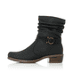 
Tiefschwarze Rieker Damen Stiefeletten Y08R1-00 mit Reißverschluss sowie Blockabsatz. Schuh Außenseite