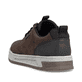Dunkelbraune Rieker Herren Sneaker Low 36005-25 aus Rauleder. Schuh von hinten.