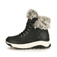 Schwarze Rieker Damen Schnürstiefel W0063-00 mit wasserabweisender TEX-Membran. Schuh Außenseite.