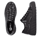 Dunkelbraune Rieker Damen Sneaker Low N2555-25 mit einem Reißverschluss. Schuh von oben, liegend.