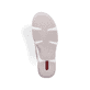 Mehrfarbige Rieker Damen Slipper 55967-90 mit floralem Muster sowie Gummizug. Schuh Laufsohle.