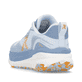 Blaue Rieker Sport Damen Sneaker Low W4500-12. Schuh von hinten.