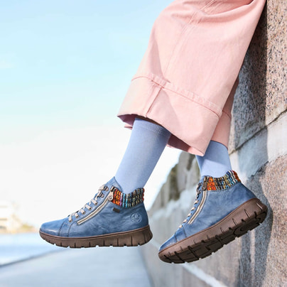 Rieker Femme Bottes à lacets