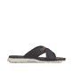 Blaue Rieker Herren Pantoletten 21340-14 mit der Komfortweite G. Schuh Innenseite.