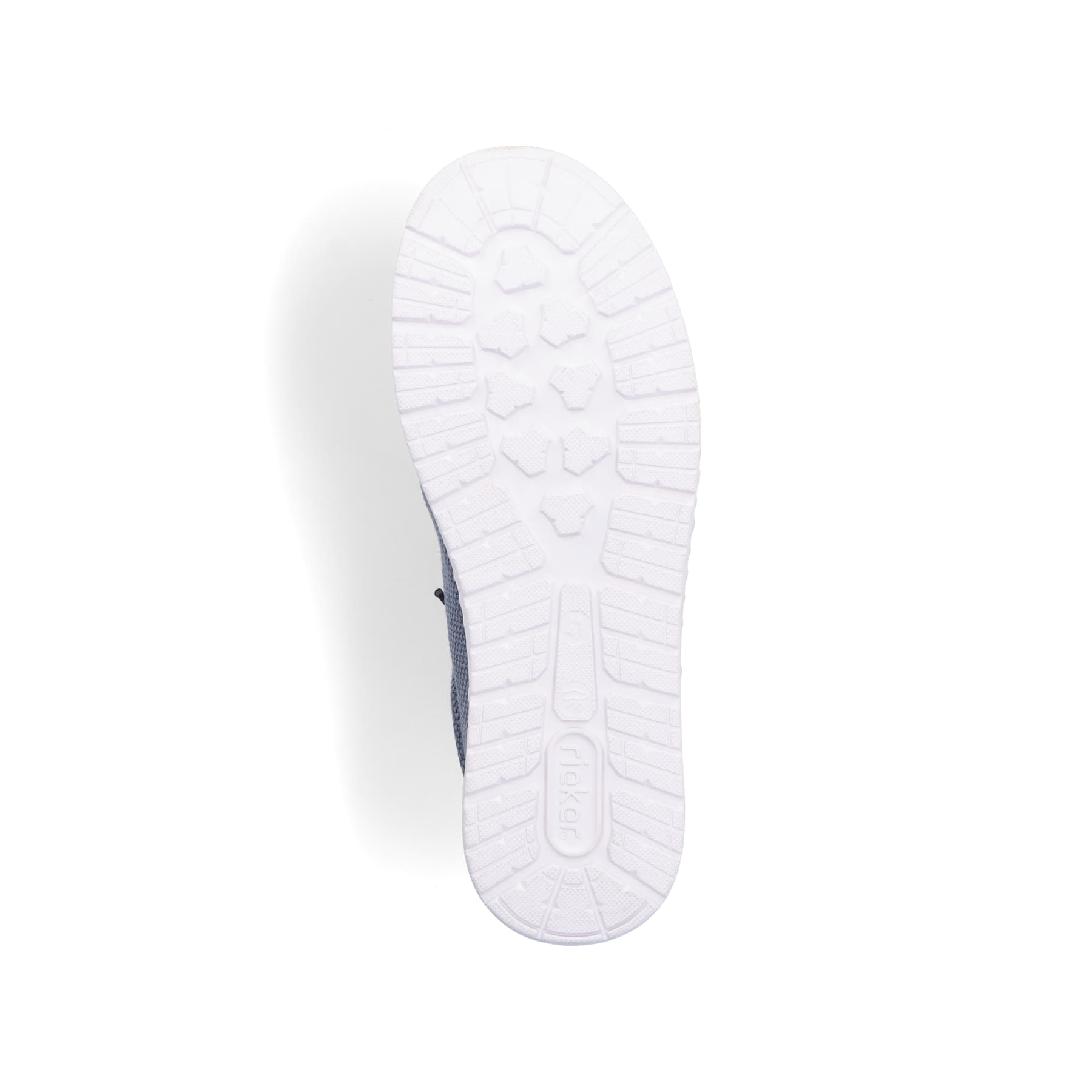 Blaue Rieker Herren Slipper 08600-12 mit einem Gummizug sowie Extraweite H. Schuh Laufsohle.