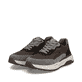Baskets basses Rieker marron pour homme 06100-25 avec fermeture éclair. Chaussures inclinées sur le côté.