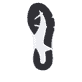 Mocassins Rieker bleus lavables pour femme W4100-14 avec bande élastique. Semelle extérieure de la chaussure.
