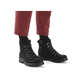 Asphaltschwarze Rieker Damen Chelsea Boots 72690-00 mit einer leichten Sohle. Schuh Innenseite