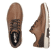 Kastanienbraune Rieker Herren Schnürschuhe B3301-22 mit einer leichten Profilsohle. Schuh Innenseite