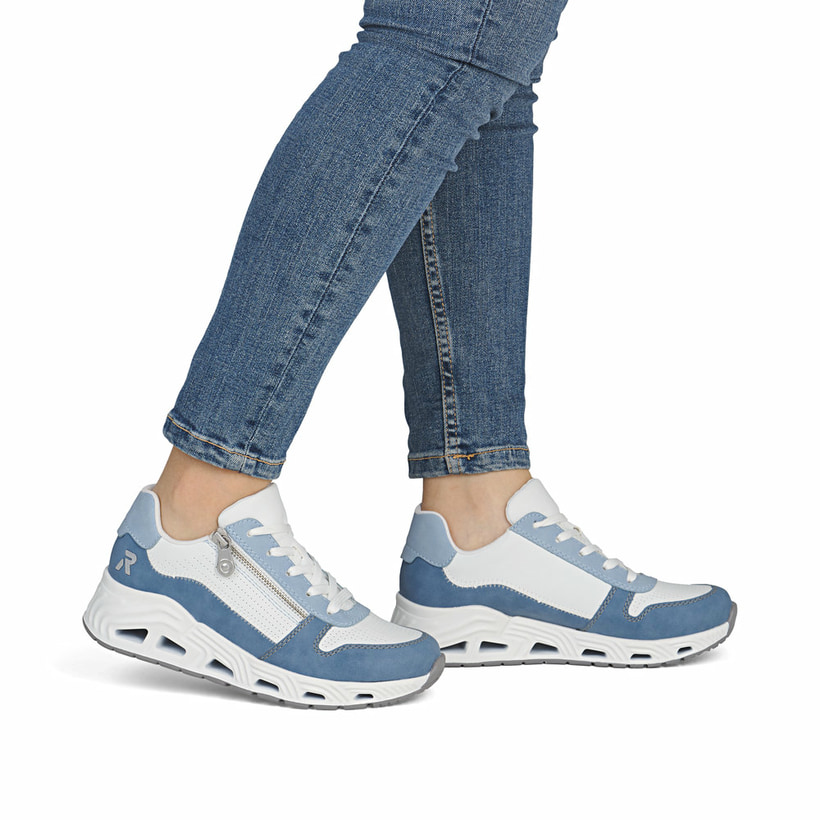 Rieker Femme Chaussures à Lacets M6601 – Confort Antistress, Semelle Amovible, Largeur H
