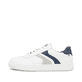 Weiße Rieker Herren Sneaker Low U0708-80 mit einer Schnürung. Schuh Außenseite.