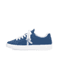 Blaue waschbare Rieker Herren Sneaker Low U1904-14 mit einer Schnürung. Schuh Außenseite.
