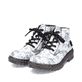 Tiefschwarze Rieker Damen Schnürstiefel 78203-00 mit Schnürung und Reißverschluss. Schuh Innenseite