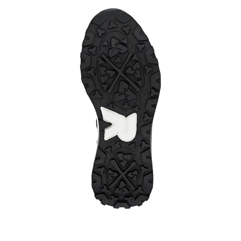 Bottes à lacets Rieker jaunes pour homme U1370-68 avec membrane RiekerTEX. Semelle extérieure de la chaussure.