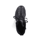 
Nachtschwarze Rieker Damen Biker Boots 74624-00 mit einer schockabsorbierenden Sohle. Schuh von oben
