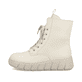 Braunbeige Rieker Damen Stiefeletten Y2594-20 mit Reißverschluss sowie Blockabsatz. Schuh Innenseite