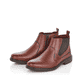 Kaffeebraune Rieker Herren Chelsea Boots 37662-24 mit einem Reißverschluss. Schuhpaar seitlich schräg.