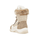 
Braunbeige Rieker Damen Schnürstiefel M9644-60 mit Schnürung sowie einer Profilsohle. Schuh von hinten