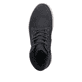 
Asphaltschwarze Rieker Herren Schnürschuhe 30741-00 mit Schnürung und Reißverschluss. Schuh von oben