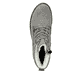 
Silbergraue Rieker Damen Schnürstiefel Y9125-40 mit Schnürung und Reißverschluss. Schuh von oben