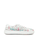 Bunte vegane Rieker Damen Sneaker Low M3926-90 mit einer Schnürung. Schuh Innenseite.