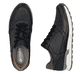 Blaue Rieker Herren Sneaker Low U0311-14 mit Schnürung sowie Komfortweite G 1/2. Schuh von oben, liegend.