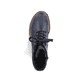 
Pazifikblaue Rieker Damen Biker Boots 72600-14 mit Schnürung und Reißverschluss. Schuh von oben
