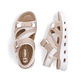 Rosane Rieker Damen Trekkingsandalen 64064-31 mit einem Klettverschluss. Schuh von oben, liegend.