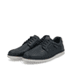Blaue Rieker Herren Schnürschuhe B2306-14 mit der Komfortweite G 1/2. Schuhpaar seitlich schräg.