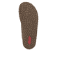 Bottes à lacets Rieker grises pour femmes 52323-45 en cuir velours. Semelle extérieure de la chaussure.