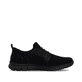 Mocassins Rieker noirs pour homme B7796-01 avec bande élastique. Côté intérieur de la chaussure.