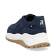 Blaue waschbare Rieker Herren Sneaker Low U1302-14 mit einer Schnürung. Schuh von hinten.