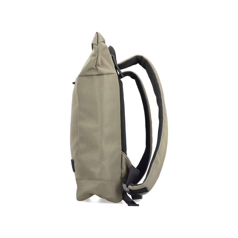 Rieker Rucksack H5101-52 in Grün aus Textil. Linksseitig.