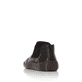 
Tiefschwarze Rieker Damen Slipper L8491-00 mit einer robusten Profilsohle. Schuh von hinten