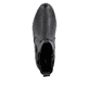 Schwarze Rieker Damen Chelsea Boots 77651-00 aus Glattleder mit Reißverschluss. Schuh von oben.