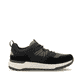 Schwarze Rieker Herren Sneaker Low U0101-00 mit einer super leichten Sohle. Schuh Außenseite gespiegelt.