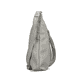 Sac à main Rieker H1073-40 gris avec fermeture éclair et pendentif en nœud. Côté droit.