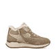 Beige Rieker Damen Sneaker High W0660-64 mit einer leichten und griffigen Sohle. Schuh Innenseite.