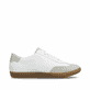 Weiße Rieker Damen Sneaker Low L9700-80 mit einem Reißverschluss. Schuh Innenseite.