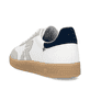 Weiße Rieker Herren Sneaker Low U2200-82 mit einer Schnürung. Schuh von hinten.